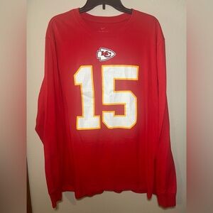Nike Kansas City Chiefs Mahomes long sleeve Tshirt